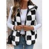 imageSHEWIN Womens Fleece Vest Casual Sleeveless Jacket Lightweight Outerwear Vests with Pockets Womens Fall Fashion 2025Black