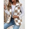 imageSHEWIN Womens Fleece Vest Casual Sleeveless Jacket Lightweight Outerwear Vests with Pockets Womens Fall Fashion 2025Pale Khaki