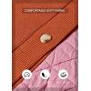 imageSHEWIN Womens Waffle Knit Shacket Lightweight Button Down Shirt Quilted Textured Patchwork Hooded Drawstring JacketPink
