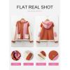 imageSHEWIN Womens Waffle Knit Shacket Lightweight Button Down Shirt Quilted Textured Patchwork Hooded Drawstring JacketPink