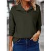 imageSHEWIN Fall Women Sweatshit Spring Lightweight Pullover ShirtsGreen