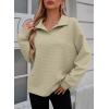 imageSHEWIN Fall Women Sweatshit Spring Lightweight Pullover ShirtsKhaki