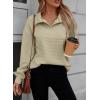 imageSHEWIN Fall Women Sweatshit Spring Lightweight Pullover ShirtsKhaki
