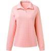 imageSHEWIN Fall Women Sweatshit Spring Lightweight Pullover ShirtsPink