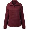 imageSHEWIN Fall Women Sweatshit Spring Lightweight Pullover ShirtsRed