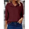 imageSHEWIN Fall Women Sweatshit Spring Lightweight Pullover ShirtsRed