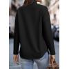imageSHEWIN Fall Womens Oversized Sweatshirt Button Up Comfy Pullover SweatshirtBlack