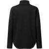 imageSHEWIN Fall Womens Oversized Sweatshirt Button Up Comfy Pullover SweatshirtBlack