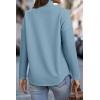imageSHEWIN Fall Womens Oversized Sweatshirt Button Up Comfy Pullover SweatshirtBlue