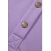 imageSHEWIN Fall Womens Oversized Sweatshirt Button Up Comfy Pullover SweatshirtPurple