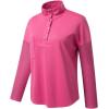 imageSHEWIN Fall Womens Oversized Sweatshirt Button Up Comfy Pullover SweatshirtRose Red