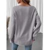 imageSHEWIN Oversized Sweatshirt for Women Long Sleeve Crewneck Sweatshirts Pullover Womens Fall Fashion 2025Grey