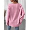 imageSHEWIN Oversized Sweatshirt for Women Long Sleeve Crewneck Sweatshirts Pullover Womens Fall Fashion 2025Pink