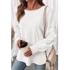imageSHEWIN Oversized Sweatshirt for Women Long Sleeve Crewneck Sweatshirts Pullover Womens Fall Fashion 2025White