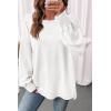 imageSHEWIN Oversized Sweatshirt for Women Long Sleeve Crewneck Sweatshirts Pullover Womens Fall Fashion 2025White