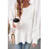 imageSHEWIN Oversized Sweatshirt for Women Long Sleeve Crewneck Sweatshirts Pullover Womens Fall Fashion 2025White