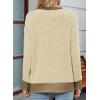 imageSHEWIN Women Color Block Patchwork Sweatshirt 2025 Fall Pullover Oversized TopsApricot