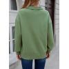 imageSHEWIN Womens Sweatshirt Casual Long Sleeve Half Zip Pullover Lightweight Sweatshirts Tops Fall Fashion Outfits 2025Green