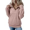 imageSHEWIN Womens Sweatshirt Casual Long Sleeve Half Zip Pullover Lightweight Sweatshirts Tops Fall Fashion Outfits 2025Light Pink