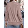 imageSHEWIN Womens Sweatshirt Casual Long Sleeve Half Zip Pullover Lightweight Sweatshirts Tops Fall Fashion Outfits 2025Light Pink
