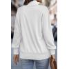 imageSHEWIN Womens Sweatshirt Casual Long Sleeve Half Zip Pullover Lightweight Sweatshirts Tops Fall Fashion Outfits 2025White