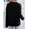 imageSHEWIN Womens Sweatshirt Lightweight Mock Neck sweatshirt Sweatshirts for Women Half Zip Pullover Fall Clothes for Women 2025Black