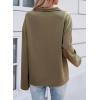 imageSHEWIN Womens Sweatshirt Lightweight Mock Neck sweatshirt Sweatshirts for Women Half Zip Pullover Fall Clothes for Women 2025Green