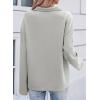imageSHEWIN Womens Sweatshirt Lightweight Mock Neck sweatshirt Sweatshirts for Women Half Zip Pullover Fall Clothes for Women 2025Grey