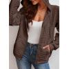 imageSHEWIN Womens Zip Up Hoodies Oversized Sweatshirt Fall Fashion Outfits 2025 Casual Waffle Hooded JacketsBrown