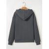 imageSHEWIN Womens Zip Up Hoodies Oversized Sweatshirt Fall Fashion Outfits 2025 Casual Waffle Hooded JacketsDark Grey