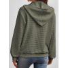 imageSHEWIN Womens Zip Up Hoodies Oversized Sweatshirt Fall Fashion Outfits 2025 Casual Waffle Hooded JacketsGreen