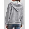 imageSHEWIN Womens Zip Up Hoodies Oversized Sweatshirt Fall Fashion Outfits 2025 Casual Waffle Hooded JacketsGrey