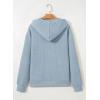 imageSHEWIN Womens Zip Up Hoodies Oversized Sweatshirt Fall Fashion Outfits 2025 Casual Waffle Hooded JacketsLight Blue