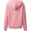 imageSHEWIN Womens Zip Up Hoodies Oversized Sweatshirt Fall Fashion Outfits 2025 Casual Waffle Hooded JacketsPink