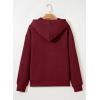 imageSHEWIN Womens Zip Up Hoodies Oversized Sweatshirt Fall Fashion Outfits 2025 Casual Waffle Hooded JacketsRed