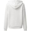 imageSHEWIN Womens Zip Up Hoodies Oversized Sweatshirt Fall Fashion Outfits 2025 Casual Waffle Hooded JacketsWhite