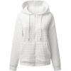 imageSHEWIN Womens Zip Up Hoodies Oversized Sweatshirt Fall Fashion Outfits 2025 Casual Waffle Hooded JacketsWhite