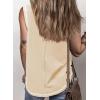 imageSHEWIN Tank Tops for Women 2025 Causal Sleeveless V Neck T Shirts Womens Summer TopsA1apricot