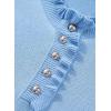 image:imageSHEWIN Women Short Sleeve Sweater Ruffle Dressy Business Casual Tops 2026Blue