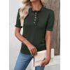 image:imageSHEWIN Women Short Sleeve Sweater Ruffle Dressy Business Casual Tops 2026Green
