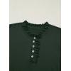 image:imageSHEWIN Women Short Sleeve Sweater Ruffle Dressy Business Casual Tops 2026Green