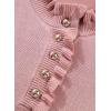 image:imageSHEWIN Women Short Sleeve Sweater Ruffle Dressy Business Casual Tops 2026Pink