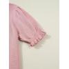 image:imageSHEWIN Women Short Sleeve Sweater Ruffle Dressy Business Casual Tops 2026Pink