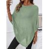 image:imageSHEWIN Womens Sheer Knit Poncho Crochet Summer Tops See Through Mesh Spring Sweaters Beach Cover Ups for Women 2026Grass Green
