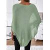 image:imageSHEWIN Womens Sheer Knit Poncho Crochet Summer Tops See Through Mesh Spring Sweaters Beach Cover Ups for Women 2026Grass Green