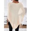 image:imageSHEWIN Womens Sheer Knit Poncho Crochet Summer Tops See Through Mesh Spring Sweaters Beach Cover Ups for Women 2026Jet Stream