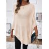 image:imageSHEWIN Womens Sheer Knit Poncho Crochet Summer Tops See Through Mesh Spring Sweaters Beach Cover Ups for Women 2026Jet Stream