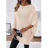 image:imageSHEWIN Womens Sheer Knit Poncho Crochet Summer Tops See Through Mesh Spring Sweaters Beach Cover Ups for Women 2026Jet Stream
