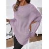 image:imageSHEWIN Womens Sheer Knit Poncho Crochet Summer Tops See Through Mesh Spring Sweaters Beach Cover Ups for Women 2026Orchid Petal