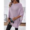image:imageSHEWIN Womens Sheer Knit Poncho Crochet Summer Tops See Through Mesh Spring Sweaters Beach Cover Ups for Women 2026Orchid Petal